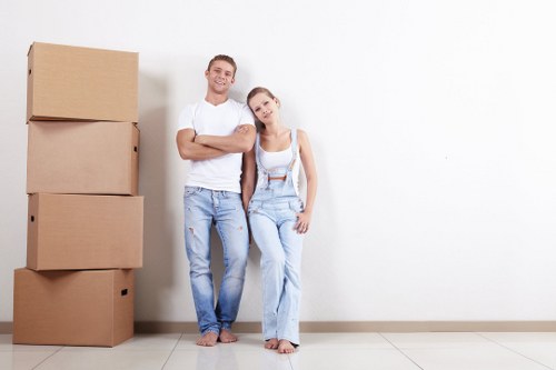 Man With Van Bloomsbury team preparing items safely for a move