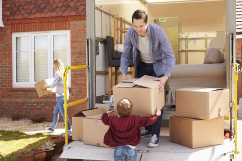 Removal truck service for a Bloomsbury move near central London streets