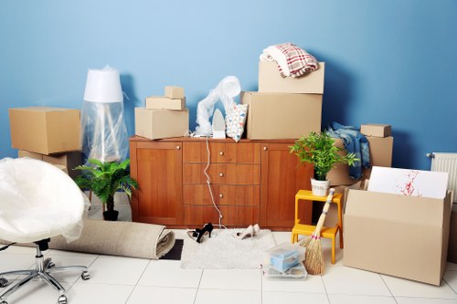 Local removals team managing access and loading in Bloomsbury