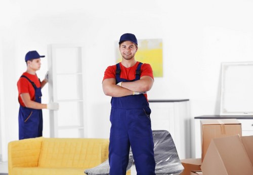 Removal team helping with a home move in Bloomsbury