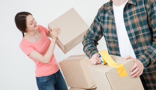 Moving van loaded for a Bloomsbury office or retail premises move