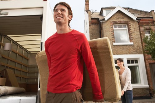 Commercial moving truck service for Bloomsbury offices
