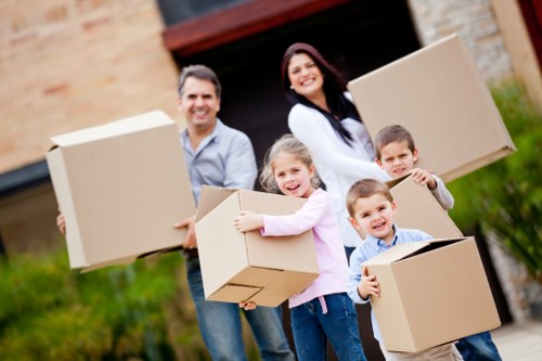 Loading household items into a removals van for a Bloomsbury move
