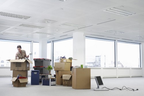 Packing boxes and furniture for a Bloomsbury move